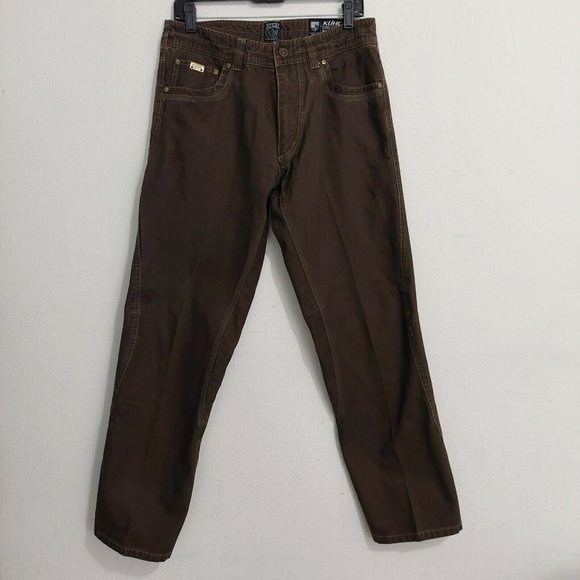 Kuhl Pants Kuhl Mens Brown Outcast 0 Cotton Canvas Hiking Pants